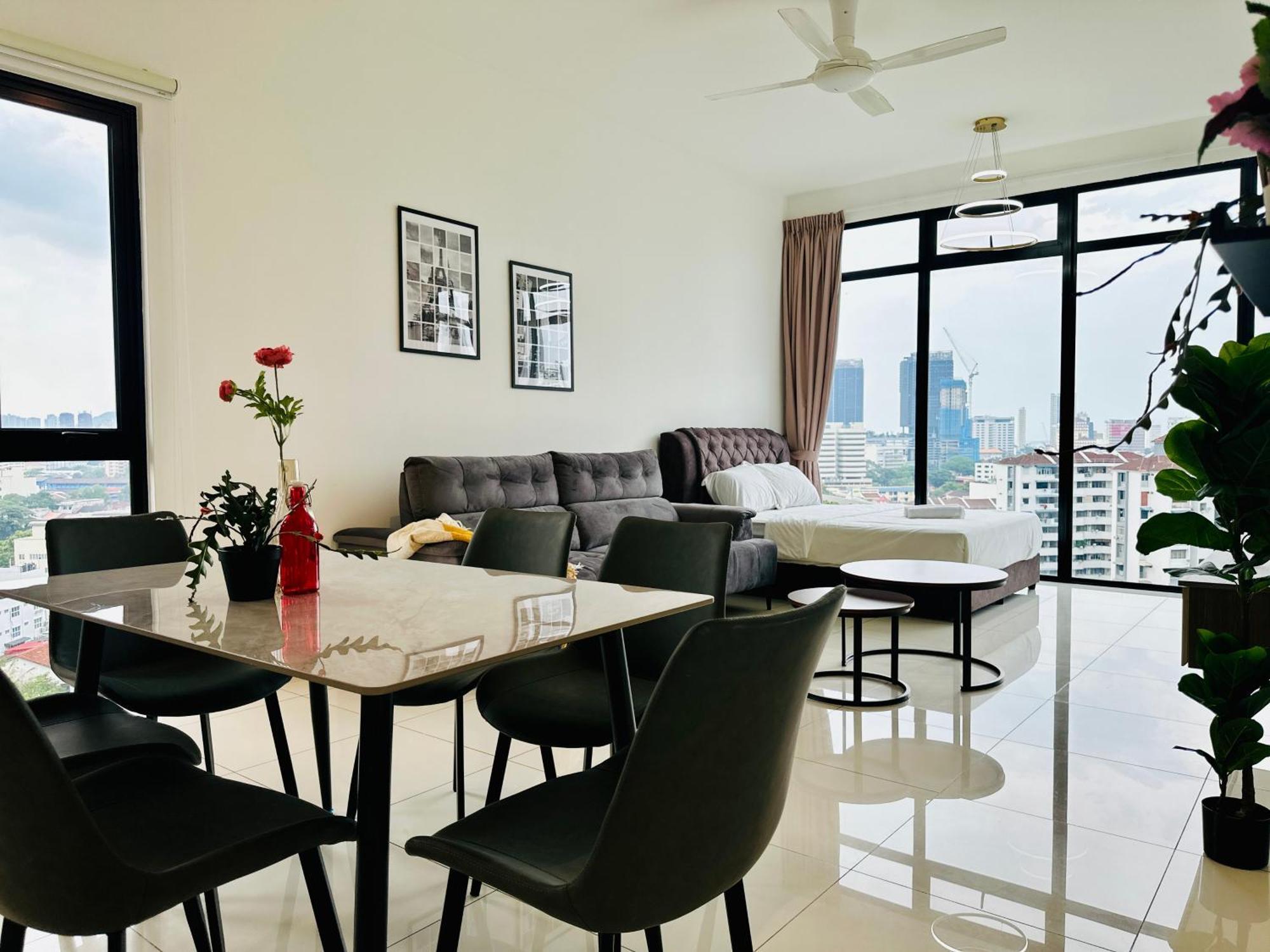 New Georgetown Instagramable 2Br Homestay For 10Pax 无敌美景两房民宿 Beacon Executive Suite المظهر الخارجي الصورة