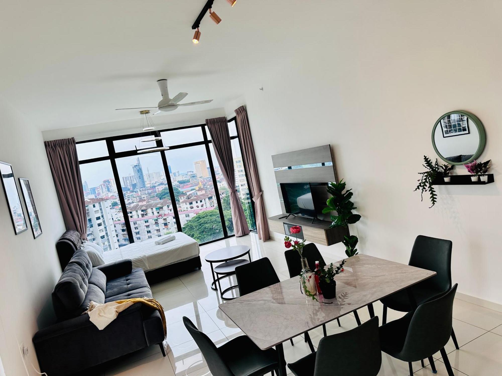 New Georgetown Instagramable 2Br Homestay For 10Pax 无敌美景两房民宿 Beacon Executive Suite المظهر الخارجي الصورة